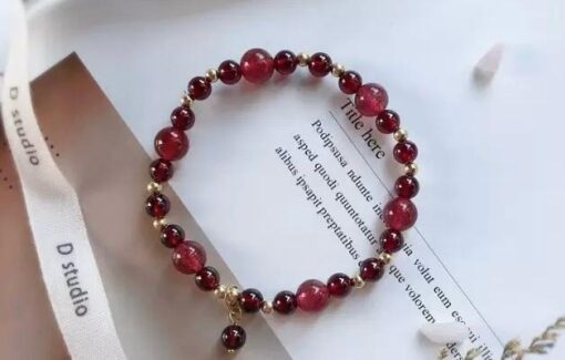 Natural Garnet Bracelet - Image 2